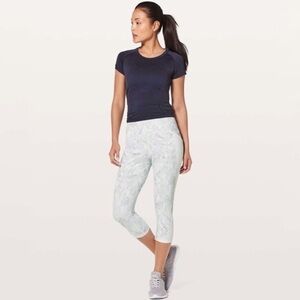 Lululemon Breezy Dot Crop Jasmine White Multi‎ / White